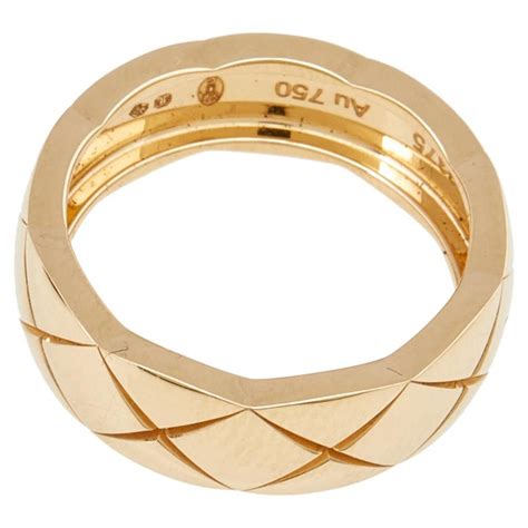 chanel quilted band ring kang chul